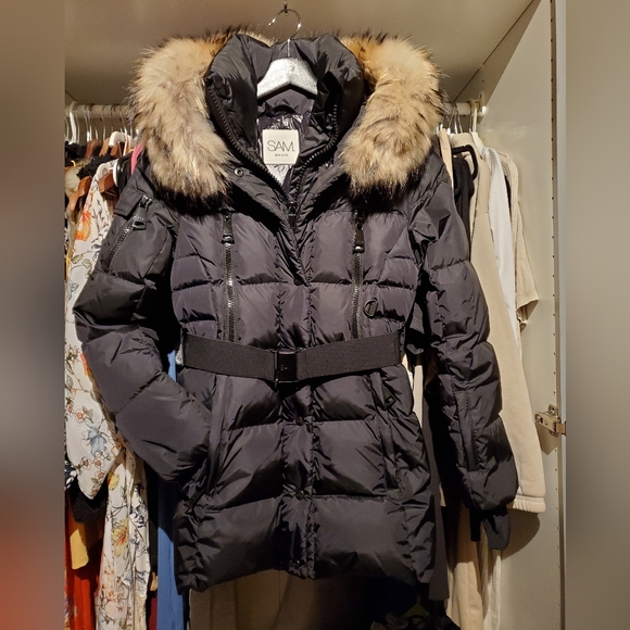 Sam NYC Millennium Matte Black Down Coat S - Picture 6 of 9